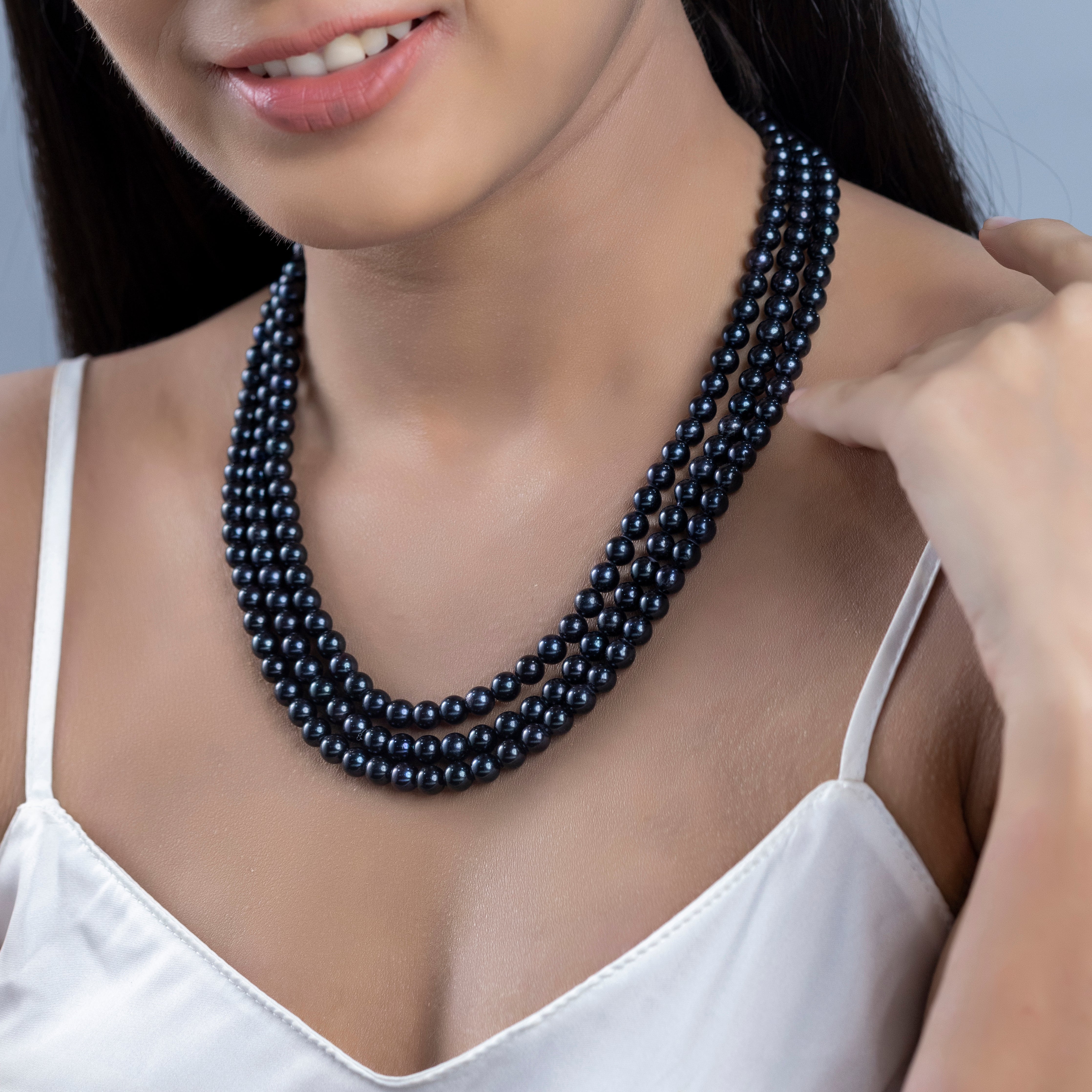 Freshwater BLACK Pearl Necklace