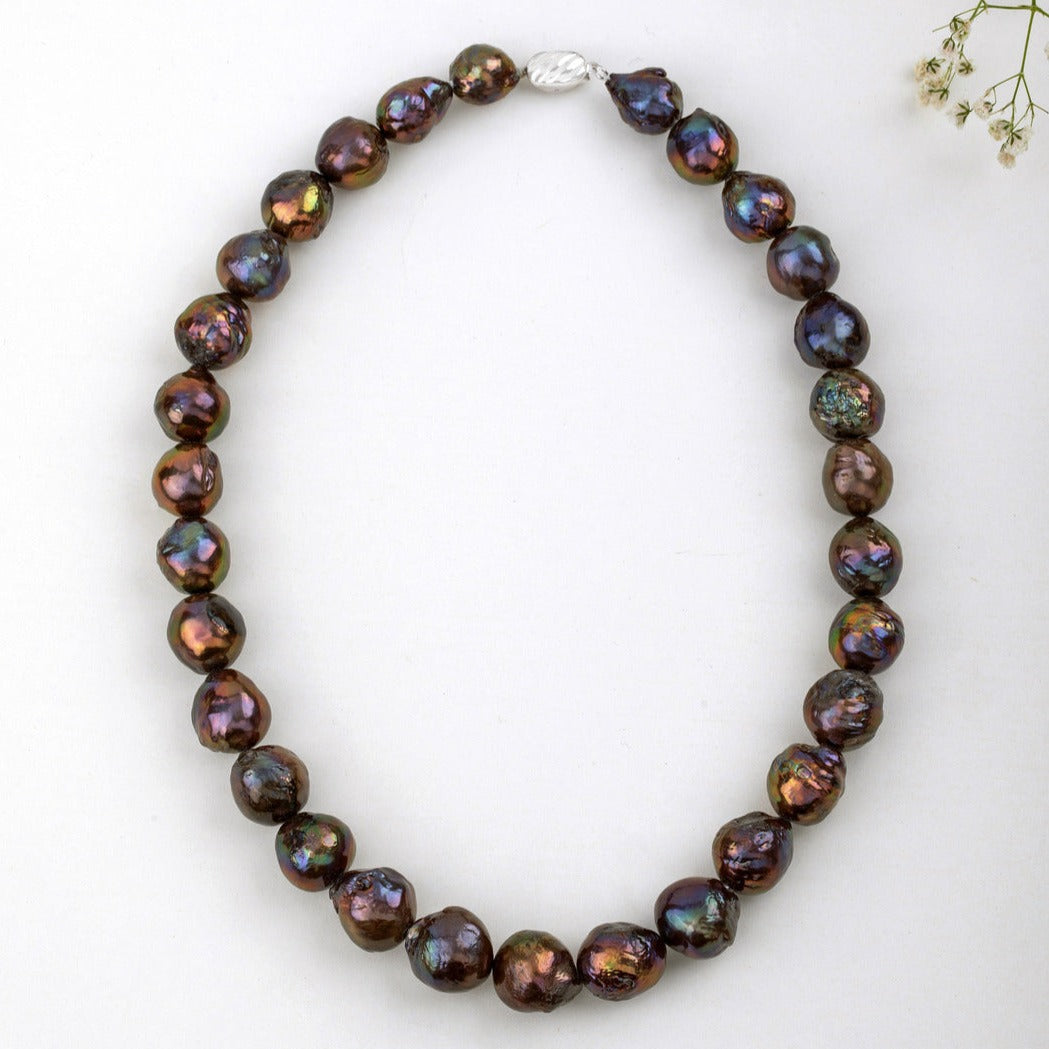 Freshwater Black Bronze Pearl Necklace