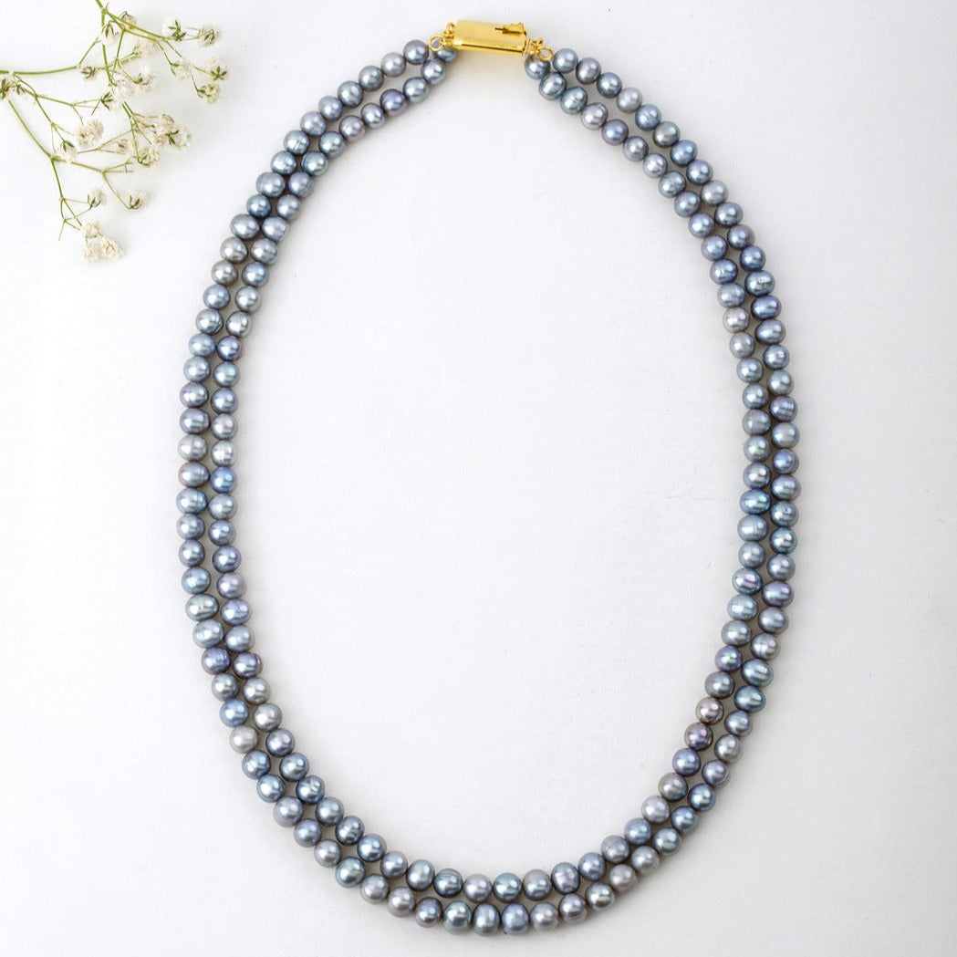 Freshwater 2-Line Pearl Necklace