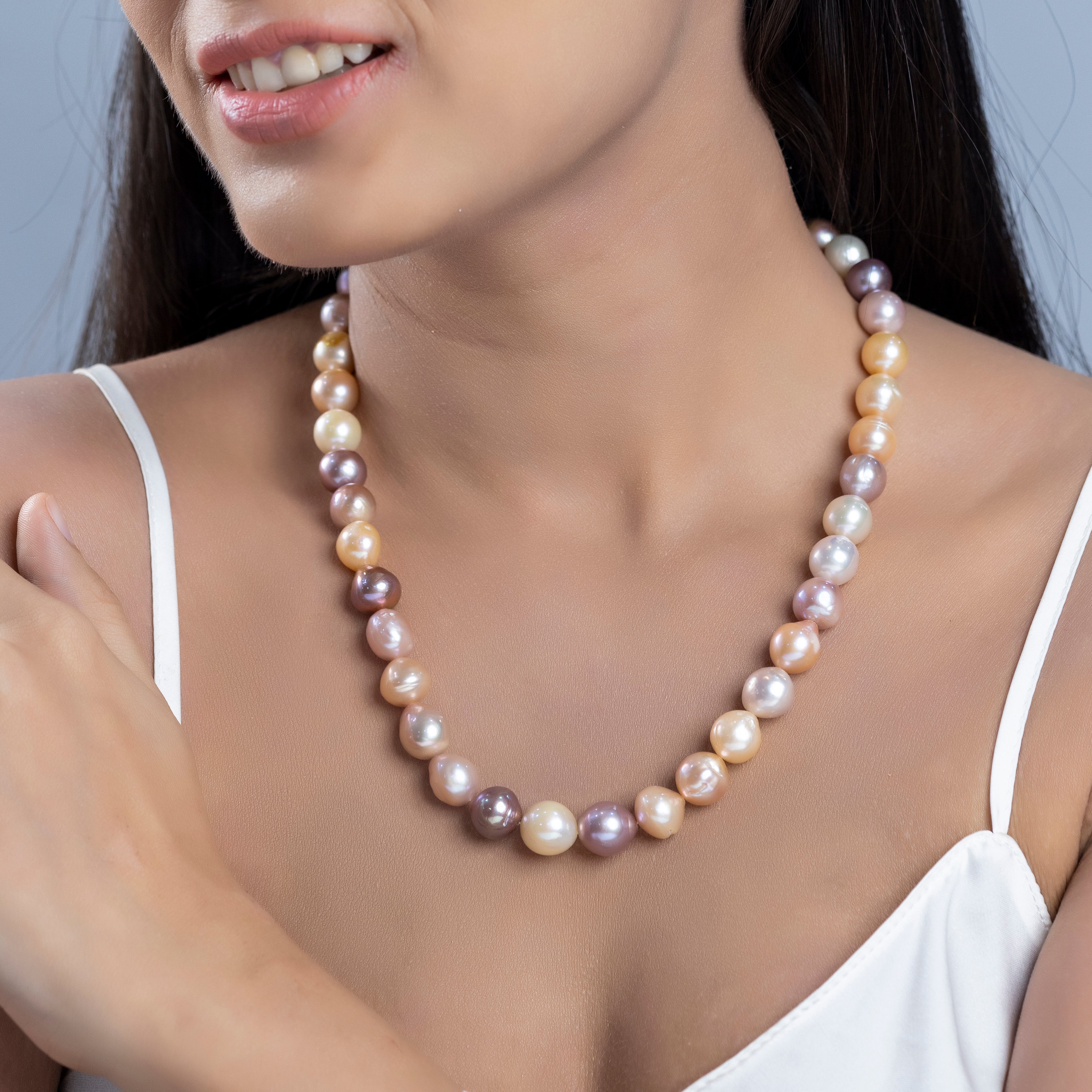 Multicolor Freshwater Pearl Necklace | Classy Women Collection