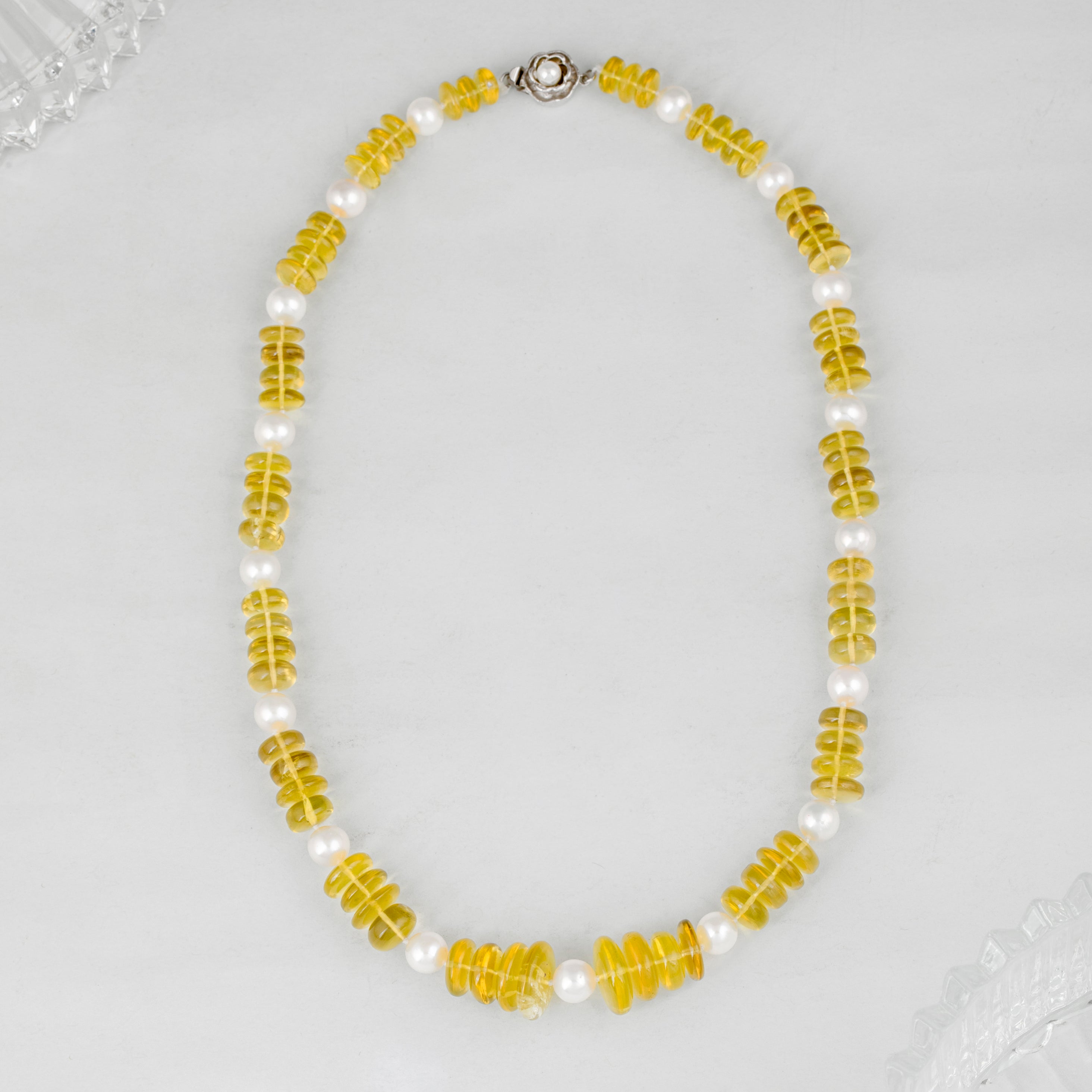 Lemon Color Freshwater Pearl Necklace