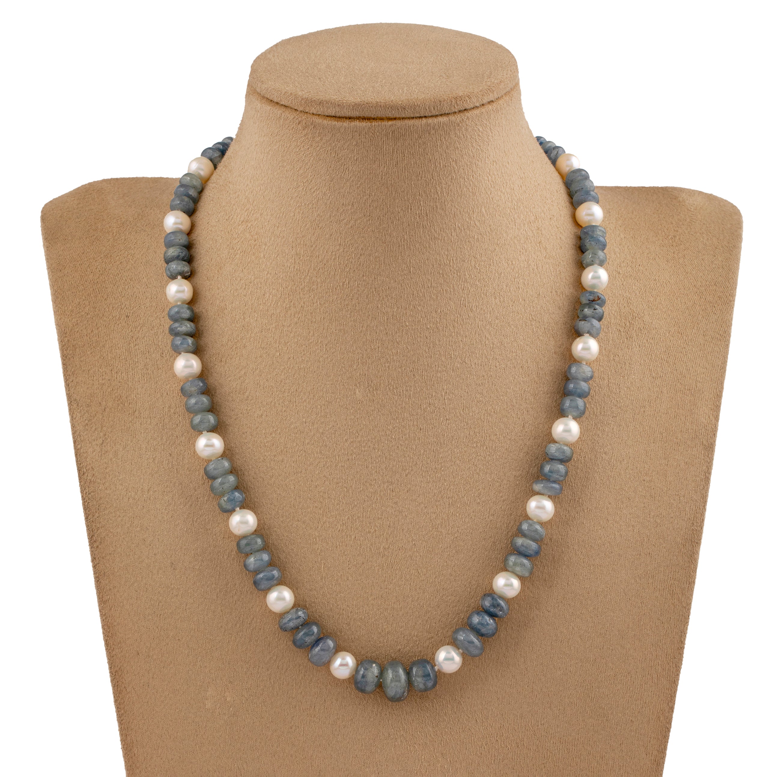 Smokey Sapphire Freshwater Pearl Necklace