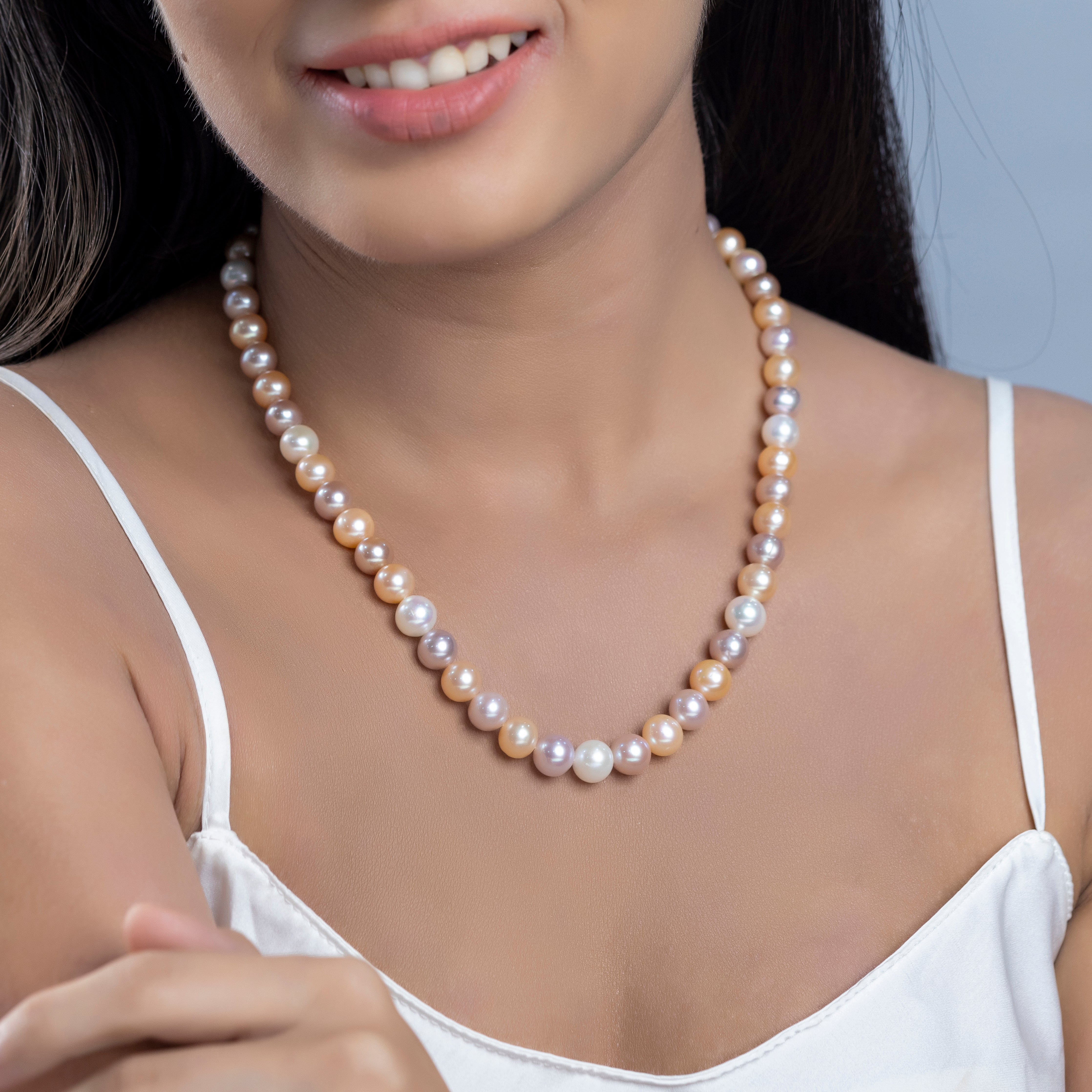 Pastel Pearl Serenade Freshwater Necklace