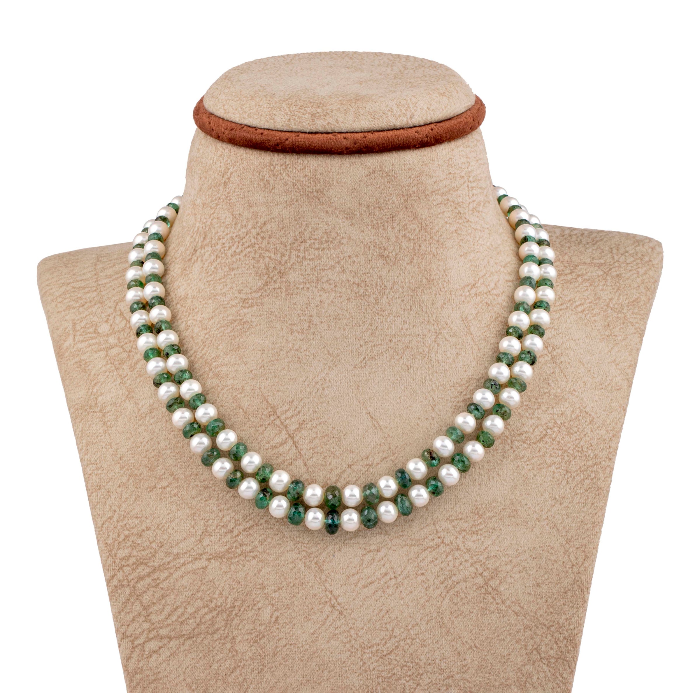 Emerald Euphoria Freshwater Pearl Necklace