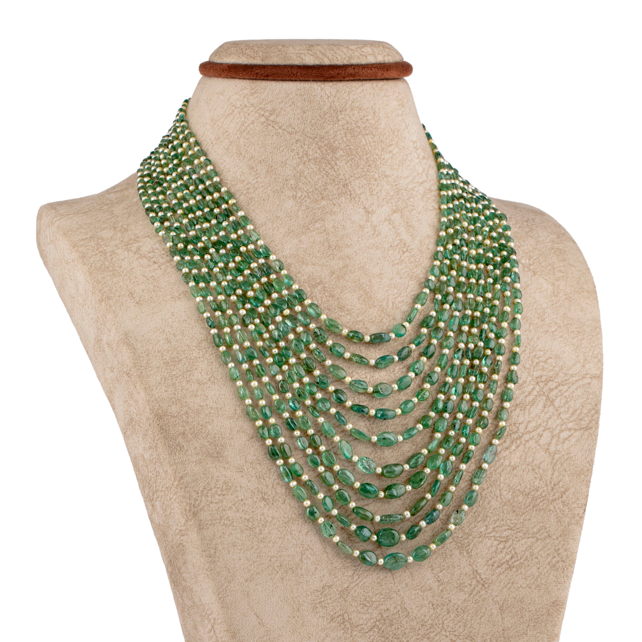 Green & Cream Freshwater Gemstone Jewelry