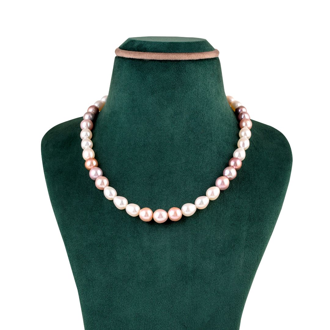 Baroque Pink Pearl Necklace