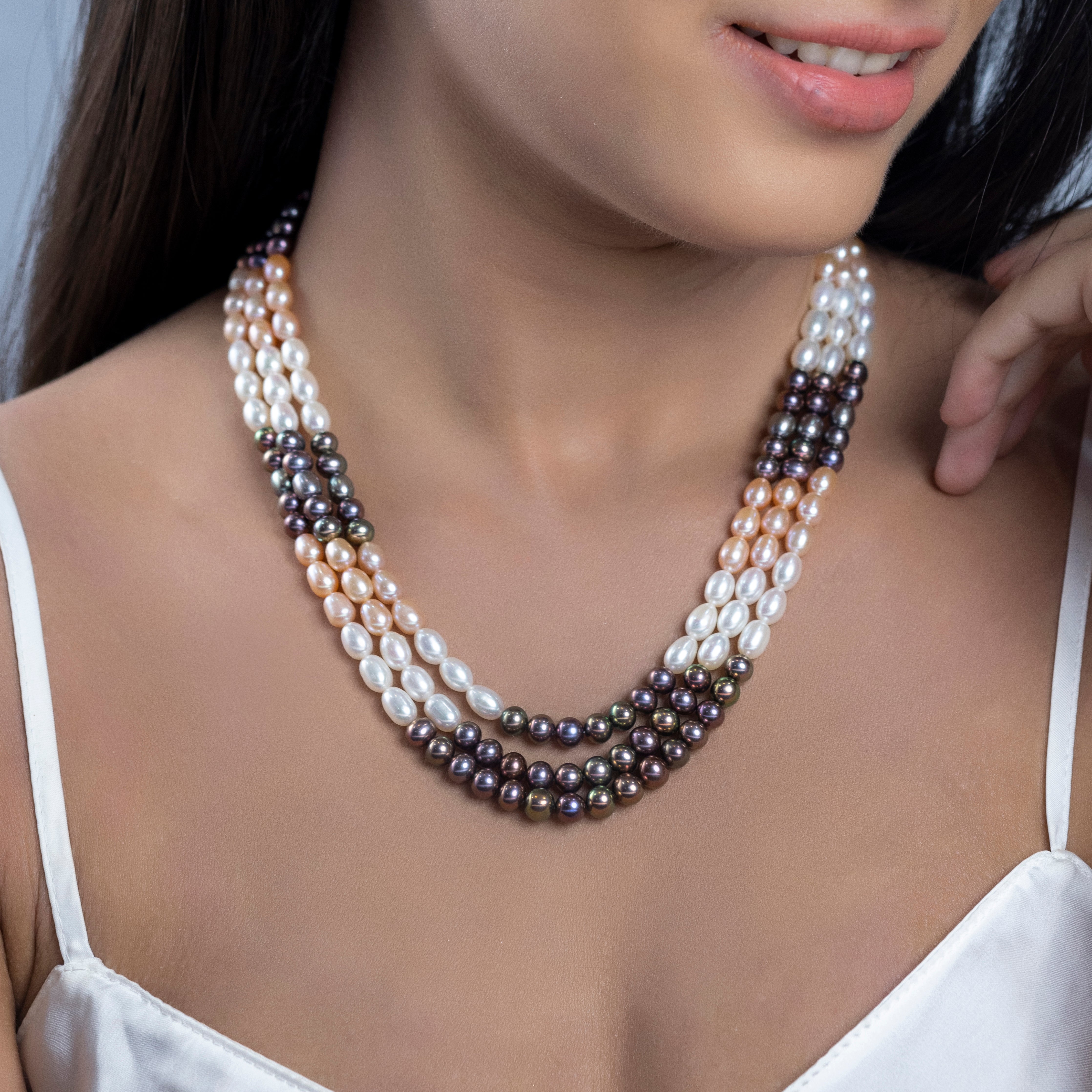 Oval Freshwater Pearl Necklace