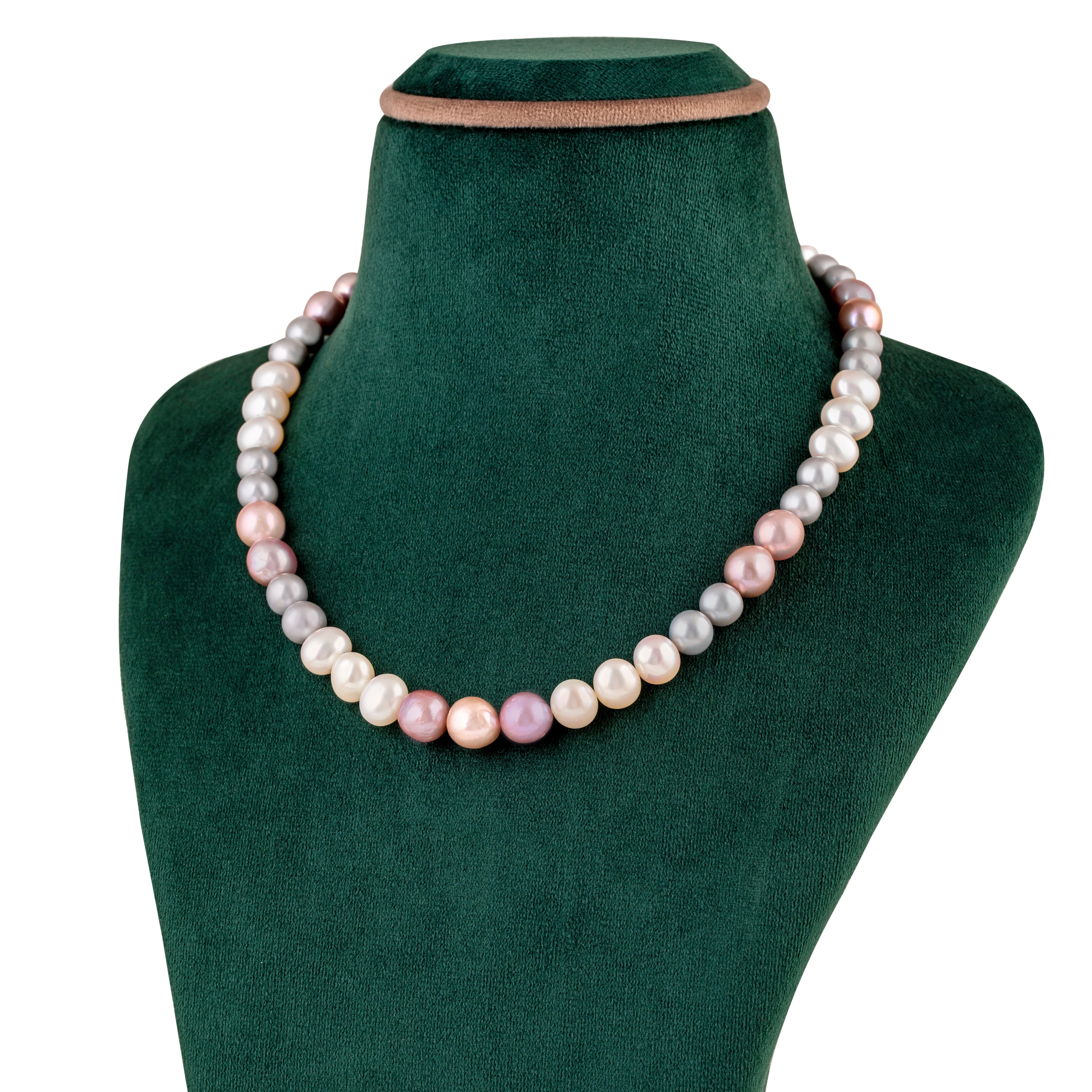 Tricolor Freshwater Pearl Necklace