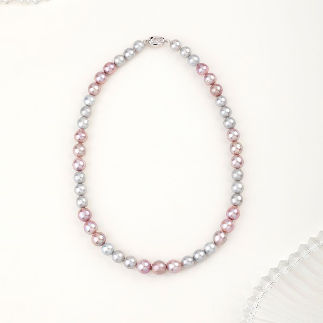 Symphony of Shades Freshwater Pearl Necklace