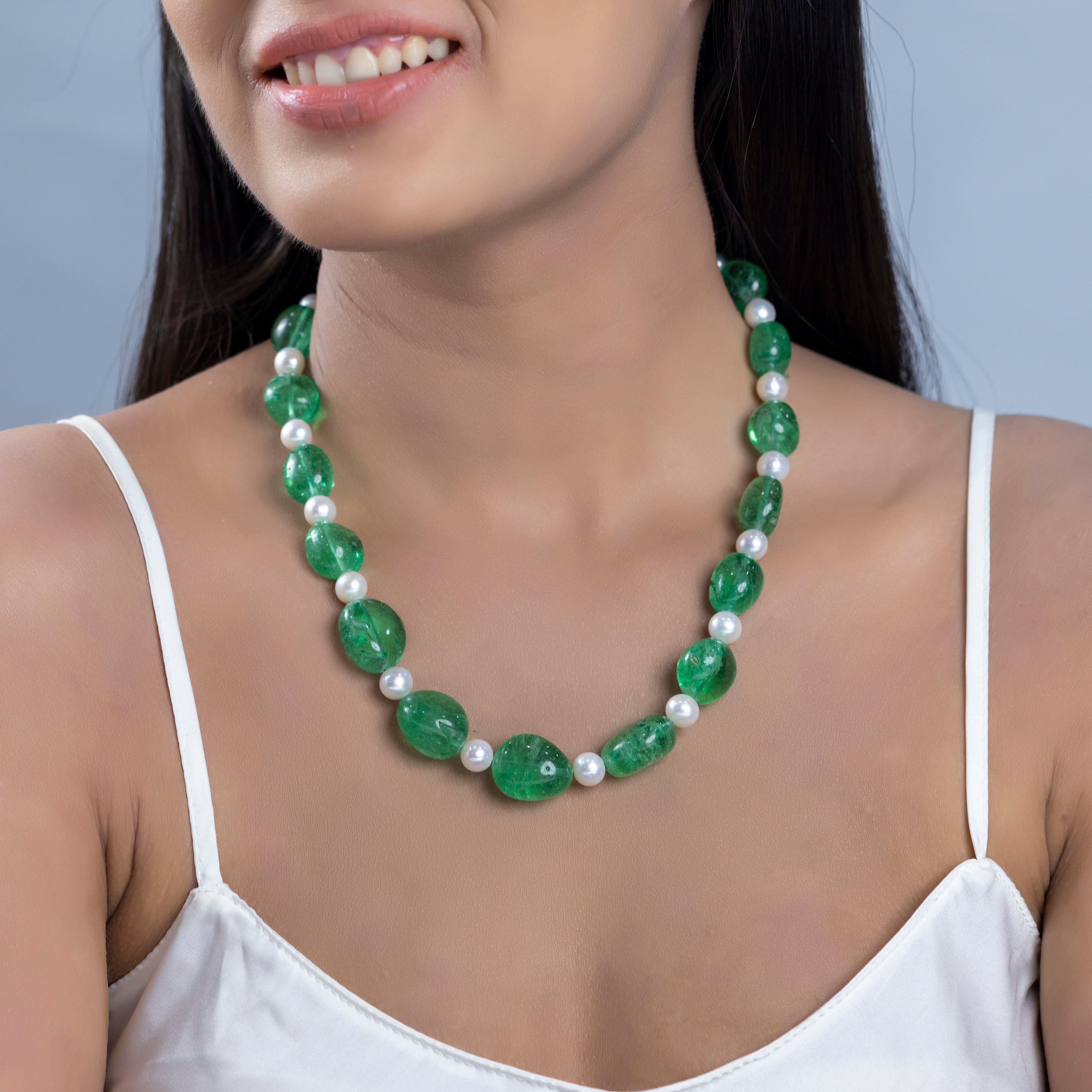 ingle Line Freshwater Pearl Necklace
