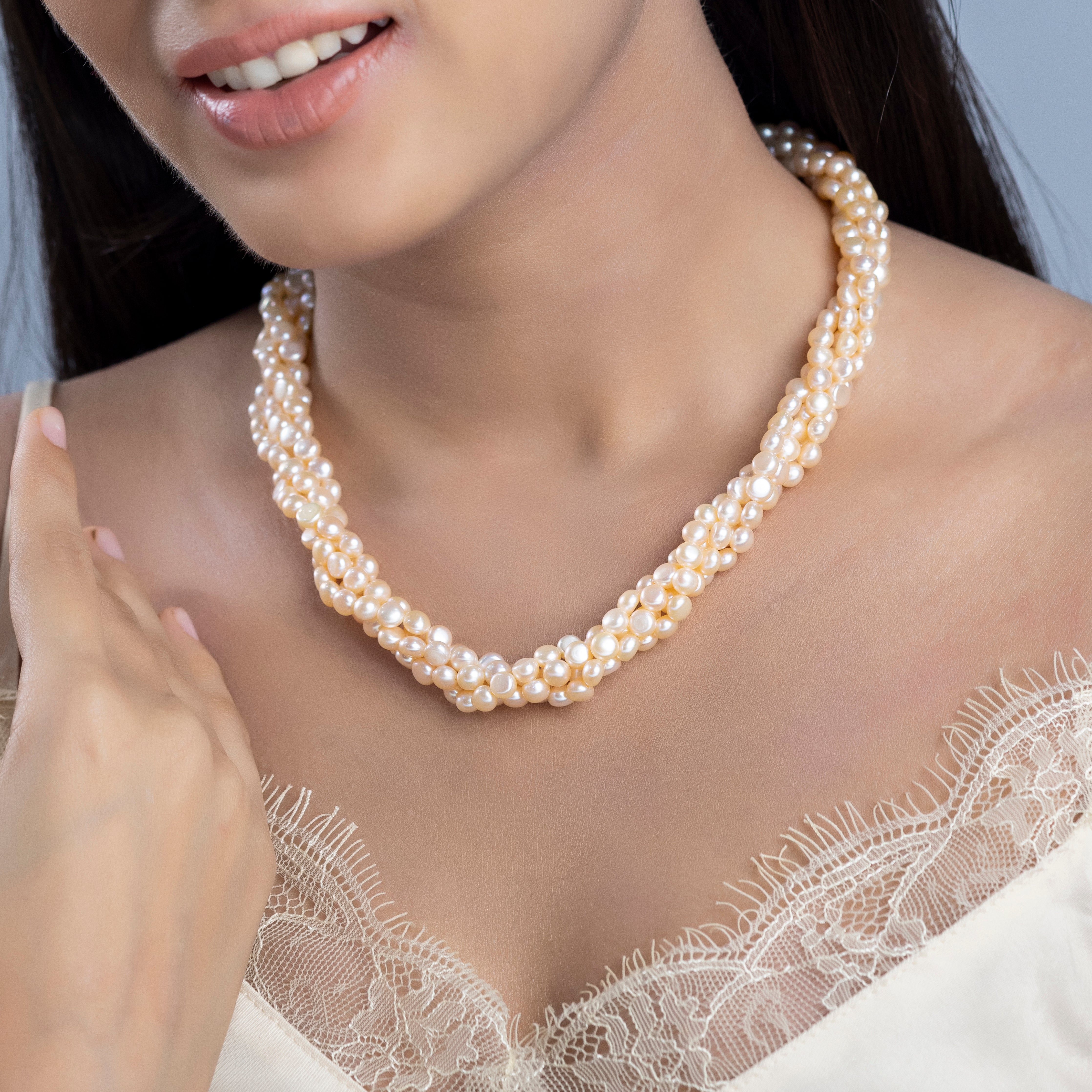 Freshwater 2-line Pearl Necklace