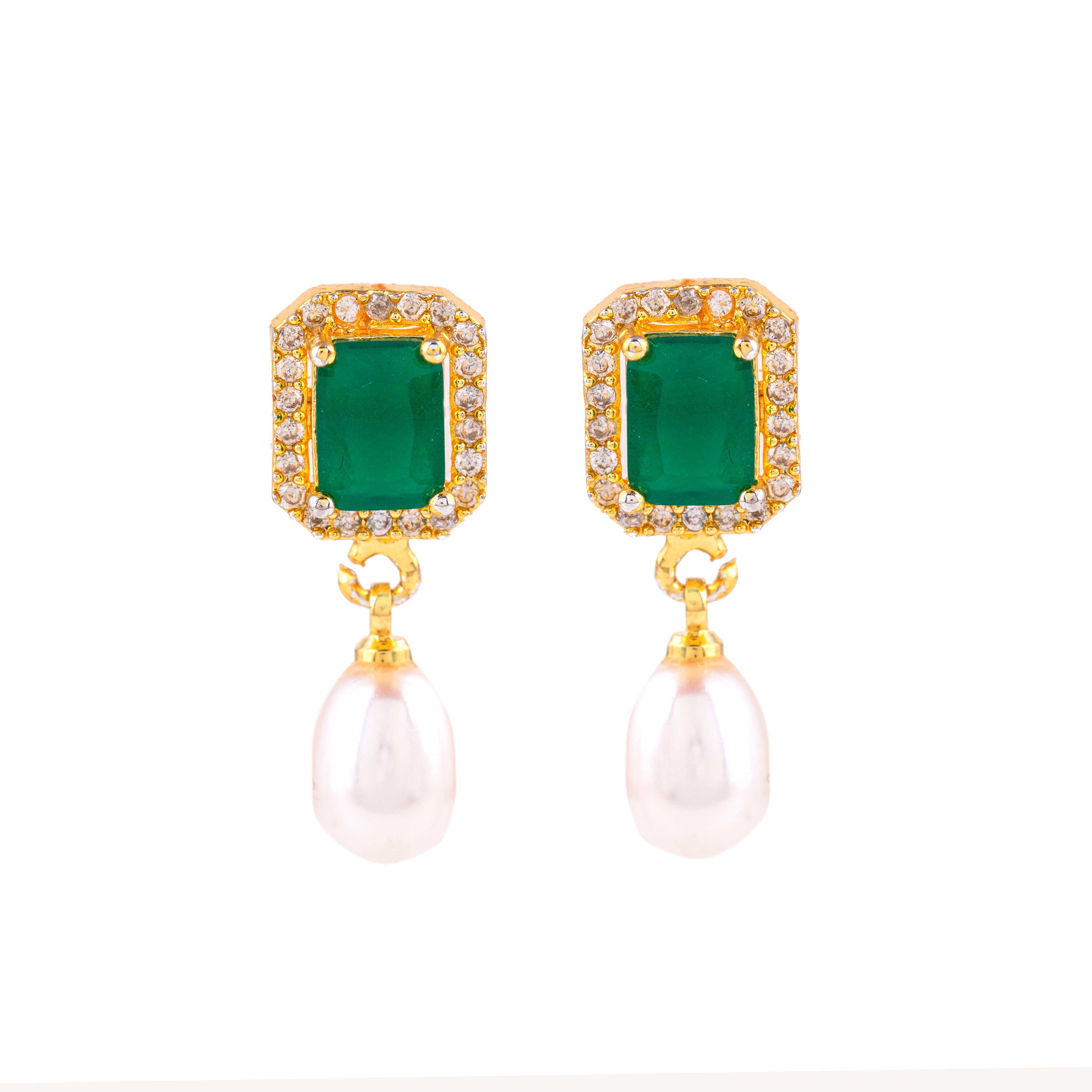 Regal Radiance Pearl Drop Earrings