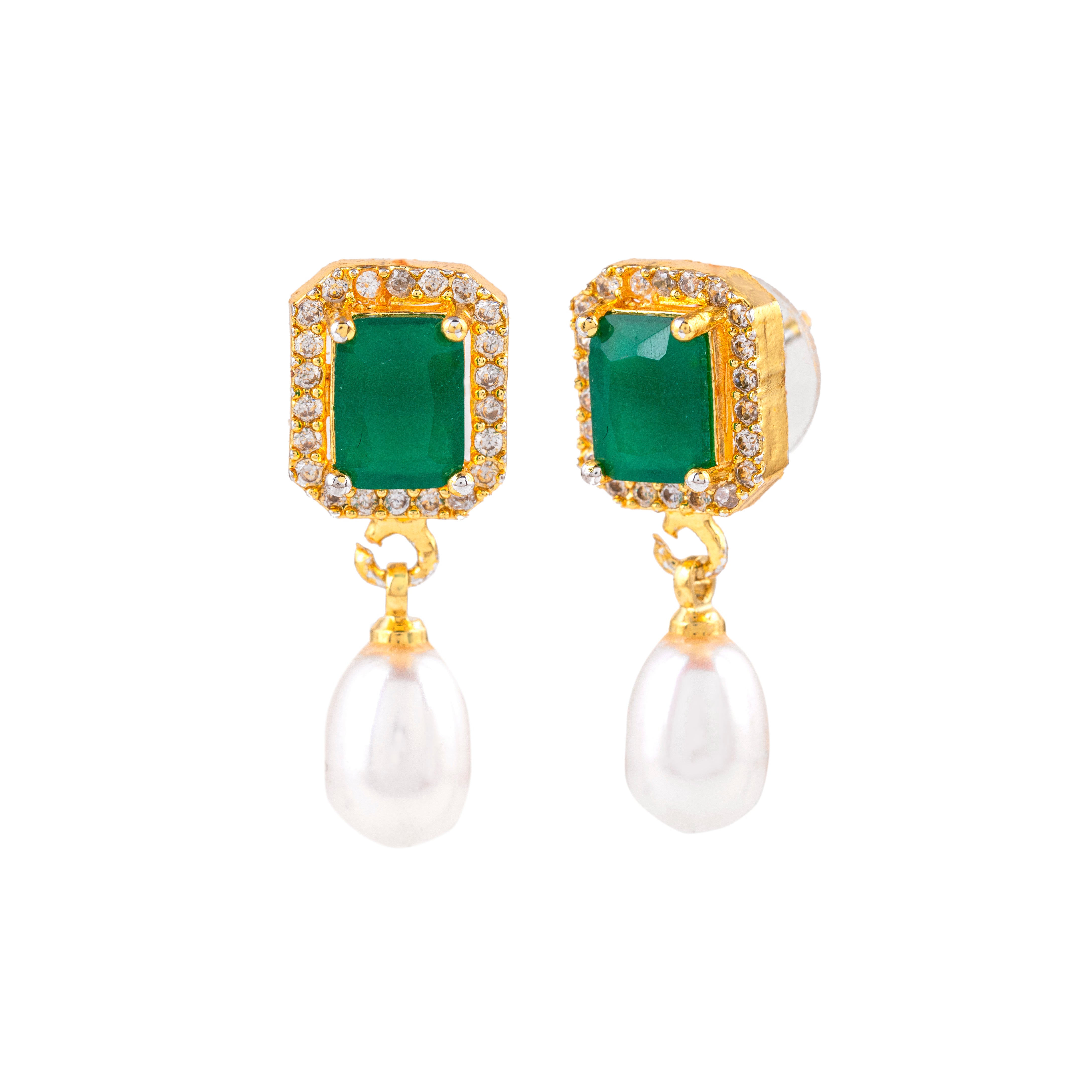 Regal Radiance Pearl Drop Earrings