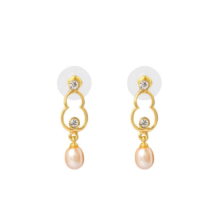 Rosy Whisper Freshwater Pearl Earrings