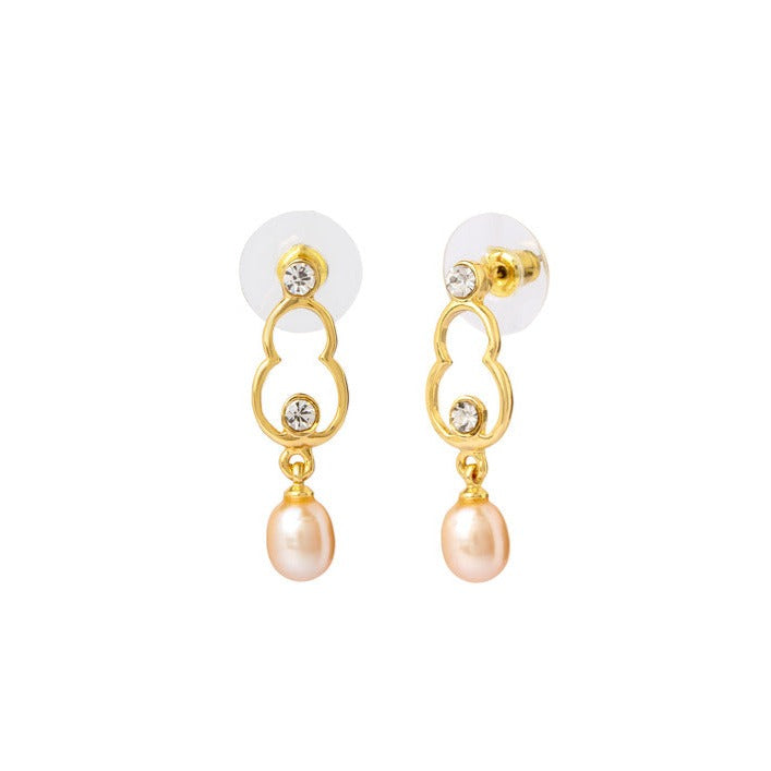 Rosy Whisper Freshwater Pearl Earrings