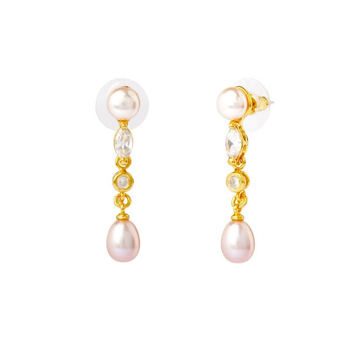 Twilight Sparkle Freshwater Pearl Earrings