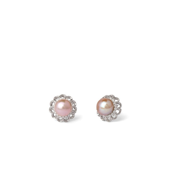 Regency Pearl Floral Studs