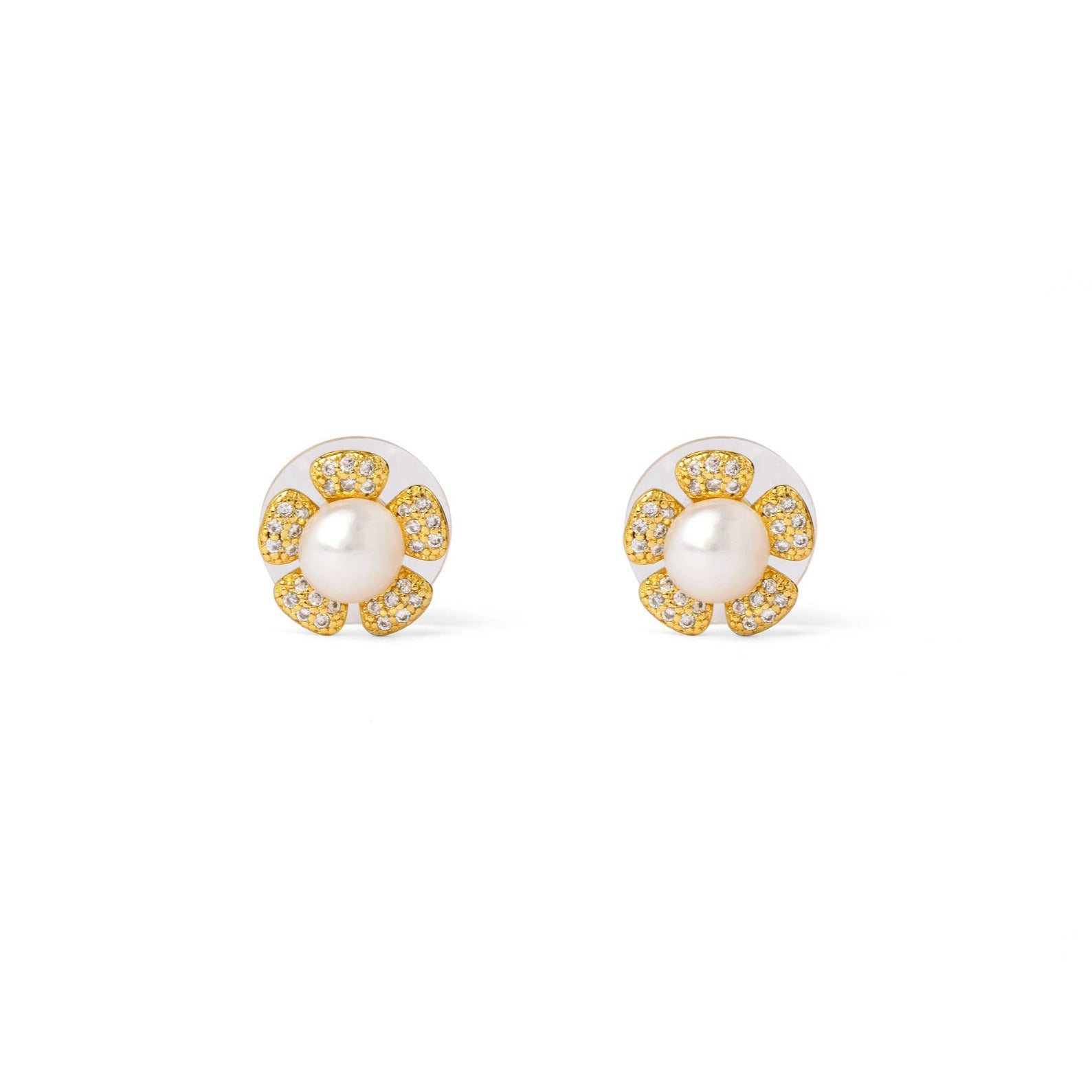 Pearl Blossom Fantasy Stud Earrings