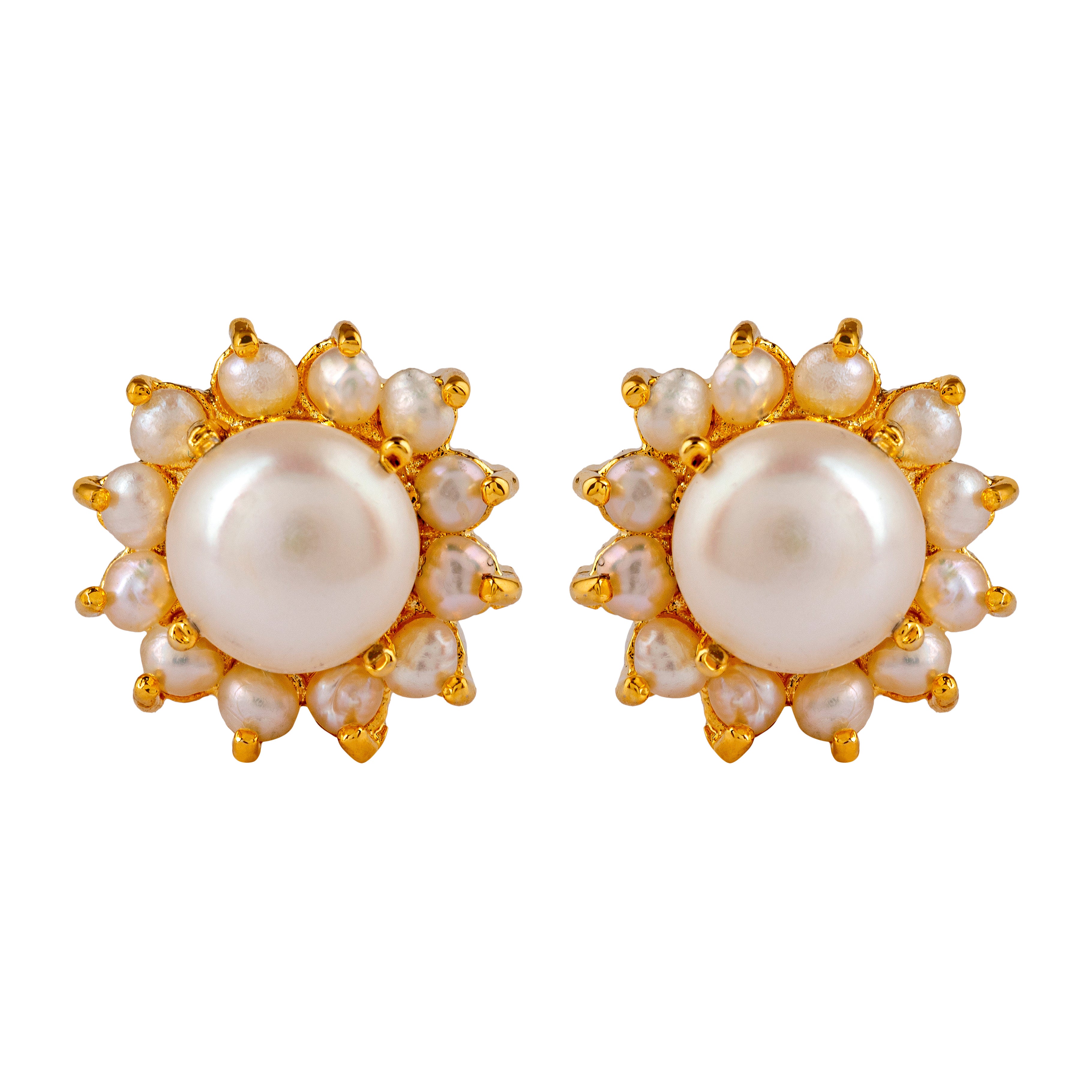 Pure Pearl Stud Earrings