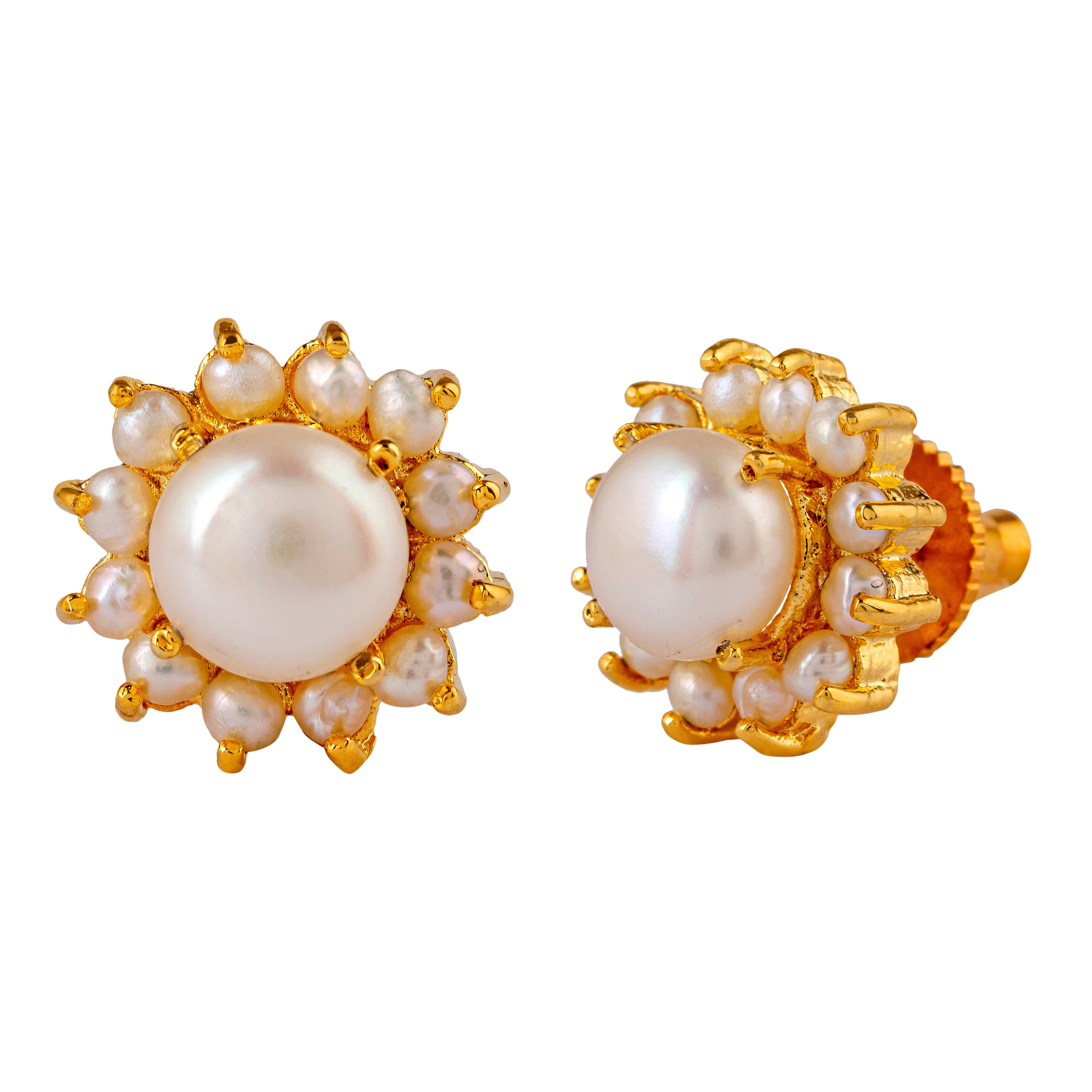 Pure Pearl Stud Earrings