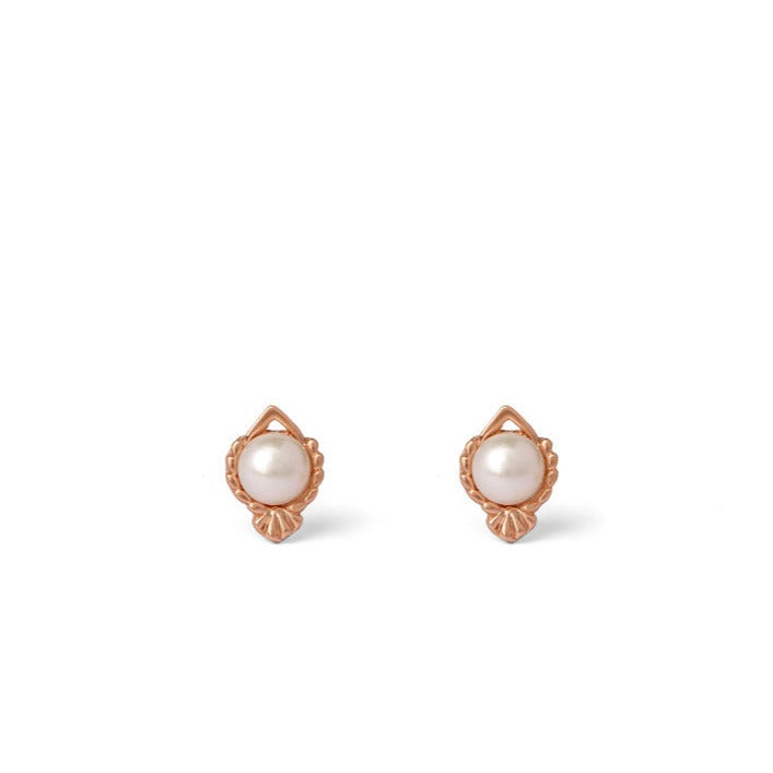 Pearl Essence Stud Earrings