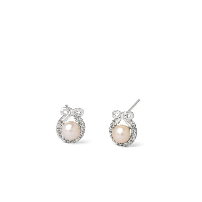 Lustrous Orb Freshwater Pearl Earrings