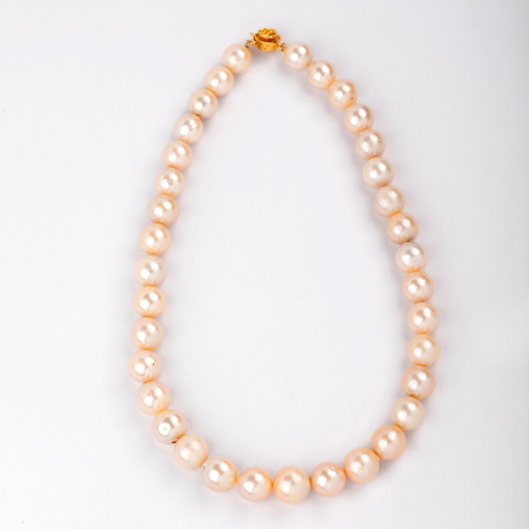 Peachy Freshwater Pearl Necklace