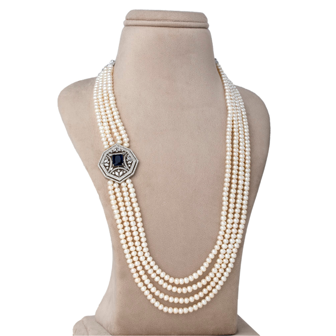 Blue and White Elegance Necklace