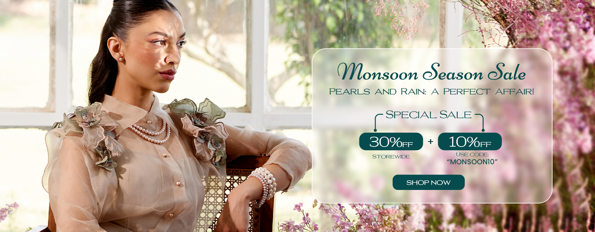 Monsoon Sale: Save Extra 10% on Exclusive Pearl Jewelries