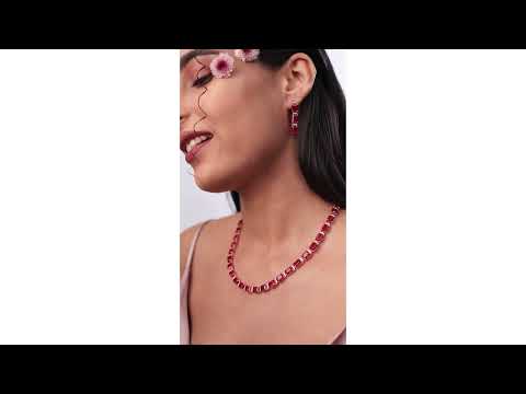 Ruby Radiance and Diamond Necklace